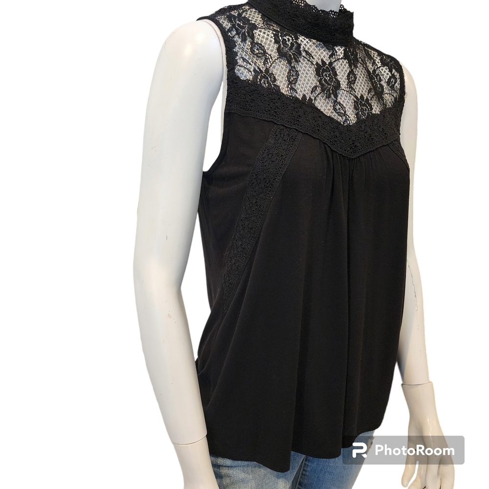 Black Lace Women's Top